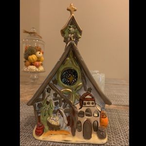 Blue Sky Clayworks Holiday Tea-light holder